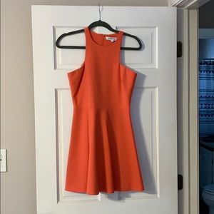 Salmon colored mini dress